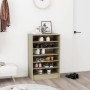 Shoe cabinet made of Sonoma oak plywood 60x35x92 cm by vidaXL, Shoe racks and shoe organizers - Ref: Foro24-808948, Price: 72...