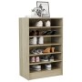 Shoe cabinet made of Sonoma oak plywood 60x35x92 cm by vidaXL, Shoe racks and shoe organizers - Ref: Foro24-808948, Price: 72...