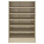 Shoe cabinet made of Sonoma oak plywood 60x35x92 cm by vidaXL, Shoe racks and shoe organizers - Ref: Foro24-808948, Price: 72...