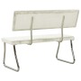 Banco de terciopelo blanco crema 110 cm de vidaXL, Bancos de comedor y cocina - Ref: Foro24-325872, Precio: 133,48 €, Descuen...