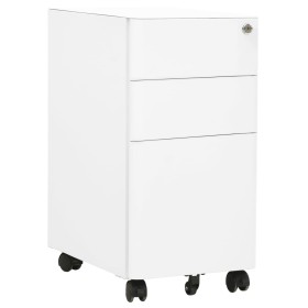 Armario archivador móvil acero blanco 30x45x59 cm de vidaXL, Armarios archivadores - Ref: Foro24-335982, Precio: 125,44 €, De...