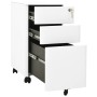 Mobile filing cabinet in white steel, 30x45x59 cm. by vidaXL, Filing cabinets - Ref: Foro24-335982, Price: 125,44 €, Discount: %