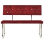 Red velvet bench 110 cm by vidaXL, Dining and kitchen benches - Ref: Foro24-325868, Price: 116,99 €, Discount: %