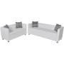 Set aus 2- und 3-Sitzer-Sofas und weißem Kunstledersessel von vidaXL, Sofas - Ref: Foro24-272180, Preis: 529,75 €, Rabatt: %