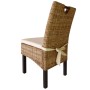 Dining chairs 4 units rattan kubu mango wood by vidaXL, dining chairs - Ref: Foro24-274362, Price: 514,53 €, Discount: %