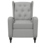 Light Gray Velvet Recliner Chair by vidaXL, Armchairs - Ref: Foro24-329341, Price: 207,99 €, Discount: %