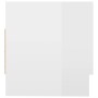 Glossy white plywood cabinet 70x32.5x35 cm by vidaXL, Wardrobes - Ref: Foro24-808248, Price: 45,99 €, Discount: %