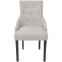 Dining chairs 4 units cream gray fabric by vidaXL, dining chairs - Ref: Foro24-272506, Price: 554,99 €, Discount: %