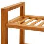 Shoe rack with 3 shelves solid oak wood 50x27x60 cm by vidaXL, Shoe racks and shoe organizers - Ref: Foro24-331745, Price: 74...