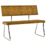 Brown velvet bench 110 cm by vidaXL, Dining and kitchen benches - Ref: Foro24-325871, Price: 119,49 €, Discount: %