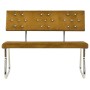 Brown velvet bench 110 cm by vidaXL, Dining and kitchen benches - Ref: Foro24-325871, Price: 119,49 €, Discount: %