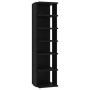 Black plywood shoe cabinet 27.5x27x102 cm by vidaXL, Shoe racks and shoe organizers - Ref: Foro24-808487, Price: 37,40 €, Dis...