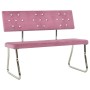 Pink velvet bench 110 cm by vidaXL, Dining and kitchen benches - Ref: Foro24-325867, Price: 115,16 €, Discount: %