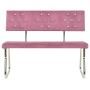 Pink velvet bench 110 cm by vidaXL, Dining and kitchen benches - Ref: Foro24-325867, Price: 115,16 €, Discount: %