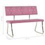 Pink velvet bench 110 cm by vidaXL, Dining and kitchen benches - Ref: Foro24-325867, Price: 115,16 €, Discount: %