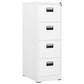 Aktenschrank aus weißem Stahl, 46 x 62 x 133 cm von vidaXL, Aktenschränke - Ref: Foro24-336278, Preis: 289,90 €, Rabatt: %