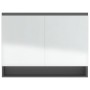 Armario de baño con espejo MDF gris 80x15x60 cm de vidaXL, Tocadores de baño - Ref: Foro24-331534, Precio: 93,27 €, Descuento: %