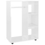 Glossy white plywood cabinet 80x40x110 cm by vidaXL, Wardrobes - Ref: Foro24-808519, Price: 79,63 €, Discount: %