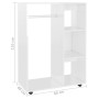 Glossy white plywood cabinet 80x40x110 cm by vidaXL, Wardrobes - Ref: Foro24-808519, Price: 79,63 €, Discount: %