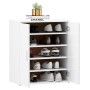 White engineered wood shoe cabinet 60x35x70 cm by vidaXL, Shoe racks and shoe organizers - Ref: Foro24-808918, Price: 84,46 €...