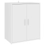 White engineered wood shoe cabinet 60x35x70 cm by vidaXL, Shoe racks and shoe organizers - Ref: Foro24-808918, Price: 84,46 €...