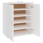 White engineered wood shoe cabinet 60x35x70 cm by vidaXL, Shoe racks and shoe organizers - Ref: Foro24-808918, Price: 84,46 €...