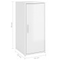 Glossy white plywood shoe cabinet 32x35x70 cm by vidaXL, Shoe racks and shoe organizers - Ref: Foro24-808966, Price: 81,47 €,...