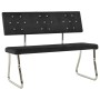 Black velvet bench 110 cm by vidaXL, Dining and kitchen benches - Ref: Foro24-325869, Price: 143,94 €, Discount: %