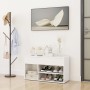 Glossy white plywood shoe bench 80x30x45cm by vidaXL, Shoe racks and shoe organizers - Ref: Foro24-808753, Price: 54,07 €, Di...