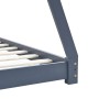 Children's bed frame solid gray pine wood 70x140 cm by vidaXL, Cribs and beds for children - Ref: Foro24-283361, Price: 87,82...