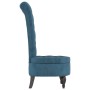 High back armchair with blue velvet buttons by vidaXL, Easy chairs - Ref: Foro24-352463, Price: 160,99 €, Discount: %