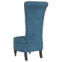 High back armchair with blue velvet buttons by vidaXL, Easy chairs - Ref: Foro24-352463, Price: 160,99 €, Discount: %