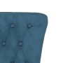 High back armchair with blue velvet buttons by vidaXL, Easy chairs - Ref: Foro24-352463, Price: 160,99 €, Discount: %