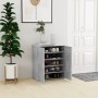 Engineered wood shoe cabinet in concrete gray, 60x35x70 cm by vidaXL, Shoe racks and shoe organizers - Ref: Foro24-808922, Pr...