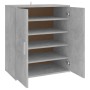 Engineered wood shoe cabinet in concrete gray, 60x35x70 cm by vidaXL, Shoe racks and shoe organizers - Ref: Foro24-808922, Pr...