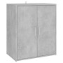 Engineered wood shoe cabinet in concrete gray, 60x35x70 cm by vidaXL, Shoe racks and shoe organizers - Ref: Foro24-808922, Pr...