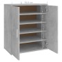 Engineered wood shoe cabinet in concrete gray, 60x35x70 cm by vidaXL, Shoe racks and shoe organizers - Ref: Foro24-808922, Pr...