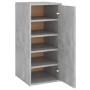 Engineered wood shoe cabinet in concrete gray, 32x35x70 cm. by vidaXL, Shoe racks and shoe organizers - Ref: Foro24-808962, P...