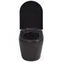 Wall-mounted toilet with hidden black ceramic cistern by vidaXL, Bathrooms - Ref: Foro24-274670, Price: 299,90 €, Discount: %