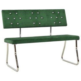 Banco de terciopelo verde oscuro 110 cm de vidaXL, Bancos de comedor y cocina - Ref: Foro24-325865, Precio: 108,23 €, Descuen...