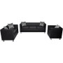 2- und 3-Sitzer-Sofagarnitur und schwarzer Kunstledersessel von vidaXL, Sofas - Ref: Foro24-272179, Preis: 725,70 €, Rabatt: %