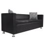 2- und 3-Sitzer-Sofagarnitur und schwarzer Kunstledersessel von vidaXL, Sofas - Ref: Foro24-272179, Preis: 725,70 €, Rabatt: %