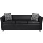 2- und 3-Sitzer-Sofagarnitur und schwarzer Kunstledersessel von vidaXL, Sofas - Ref: Foro24-272179, Preis: 725,70 €, Rabatt: %