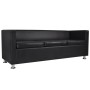 Conjunto de sofás de 2 y 3 plazas y sillón de cuero artificial negro de vidaXL, Sofás - Ref: Foro24-272179, Precio: 789,37 €,...