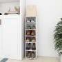 Glossy white engineered wood shoe rack furniture 27.5x27x102 cm by vidaXL, Shoe racks and shoe organizers - Ref: Foro24-80849...