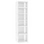 Glossy white engineered wood shoe rack furniture 27.5x27x102 cm by vidaXL, Shoe racks and shoe organizers - Ref: Foro24-80849...