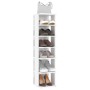 Glossy white engineered wood shoe rack furniture 27.5x27x102 cm by vidaXL, Shoe racks and shoe organizers - Ref: Foro24-80849...