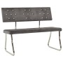 Light gray velvet bench 110 cm by vidaXL, Dining and kitchen benches - Ref: Foro24-325863, Price: 115,36 €, Discount: %