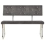 Light gray velvet bench 110 cm by vidaXL, Dining and kitchen benches - Ref: Foro24-325863, Price: 115,36 €, Discount: %