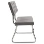 Light gray velvet bench 110 cm by vidaXL, Dining and kitchen benches - Ref: Foro24-325863, Price: 115,36 €, Discount: %